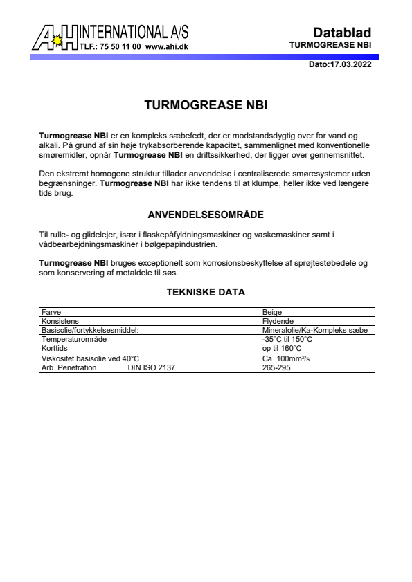 

TURMOGREASE NBI

